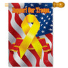 Breeze Decor Support Our Troops House Flag