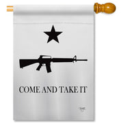 Breeze Decor Come and Take It Gun House Flag