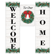Holiday Wreath Door Banner Kit
