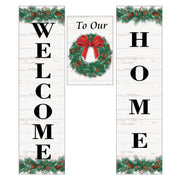Holiday Wreath Door Banner Kit