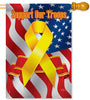 Support Our Troops House Flag