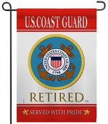 US Coast Guard Retired Garden Flag