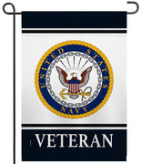 Navy Veteran Garden Flag