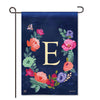 Boho Flowers Monogram  "E" Garden Flag
