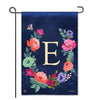 Boho Flowers Monogram  "E" Garden Flag