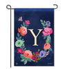Boho Flowers Monogram  "Y" Garden Flag