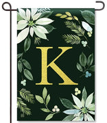 Poinsettia Joy Mono K Garden Flag