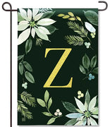 Poinsettia Joy Mono Z Garden Flag