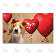 Puppy Love Heart Door Mat