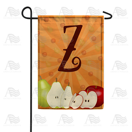Apples & Pears Monogram Garden Flag