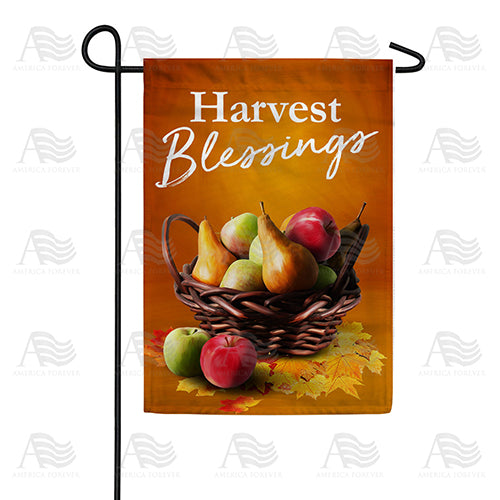 Harvest Blessings Garden Flag