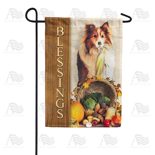 Blessings Of Companionship And Food Garden Flag