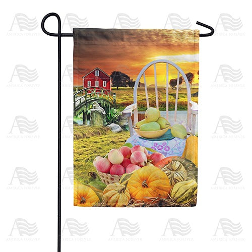 After The Day's Harvest Garden Flag