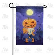 Dancing Pumpkin Man Garden Flag