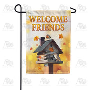 High Rise Log Cabin Garden Flag