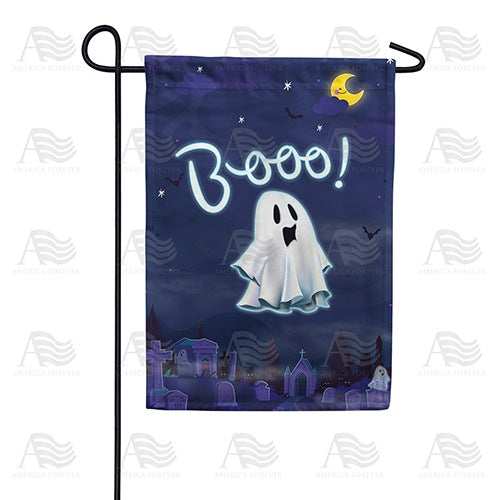 Ghostly Cemetery  Garden Flag