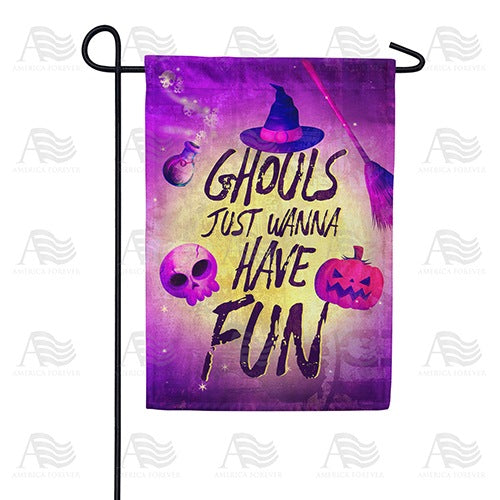 Ghoulish Fun Garden Flag