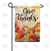 Give Thanks For Lord's Food Garden Flag