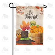 Fall Faces Garden Flag