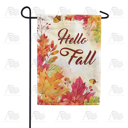 Fall's Colorful Leaves Garden Flag