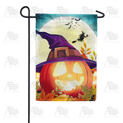 Pumpkin Moon Glow Garden Flag