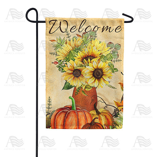 Vase Of Sunflowers Garden Flag