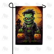 Little Frankie Goes Trick Or Treating Garden Flag