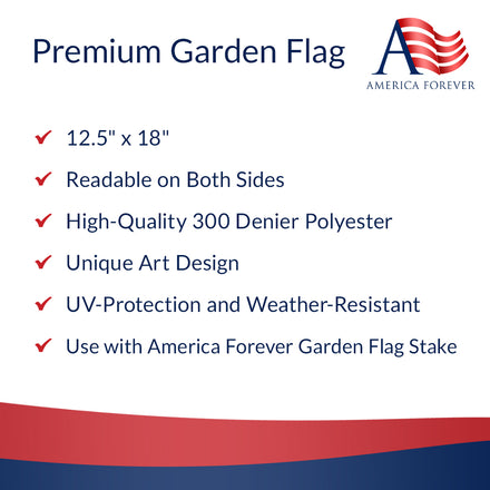 America Forever Flower Garden Welcome Garden Flag