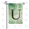 Lush Leaves Monogram Garden Flag