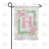 Watercolor Hydrangeas Monogram Garden Flag