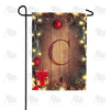 Wood Panel Lights - Monogram C Garden Flag