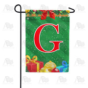 Merry Christmas - Monogram G Garden Flag