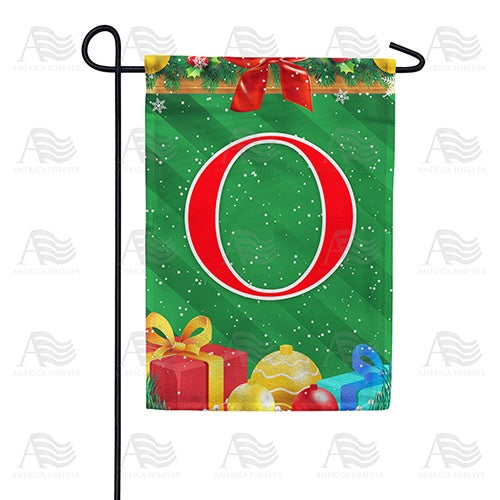 Merry Christmas - Monogram O Garden Flag