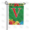 Merry Christmas - Monogram V Garden Flag