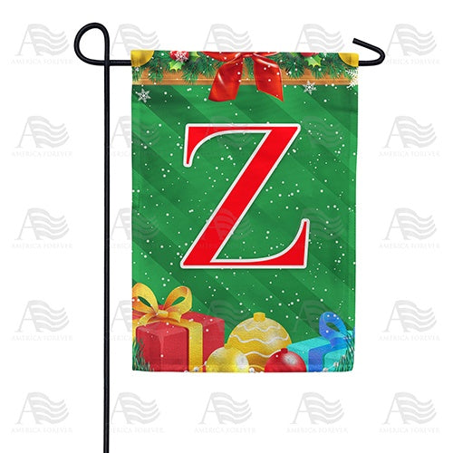 Merry Christmas - Monogram Z Garden Flag
