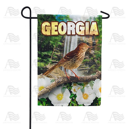 Georgia Brown Thrasher Garden Flag