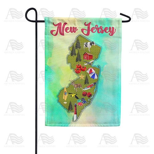 New Jersey-Beaches, Casinos & More Garden Flag