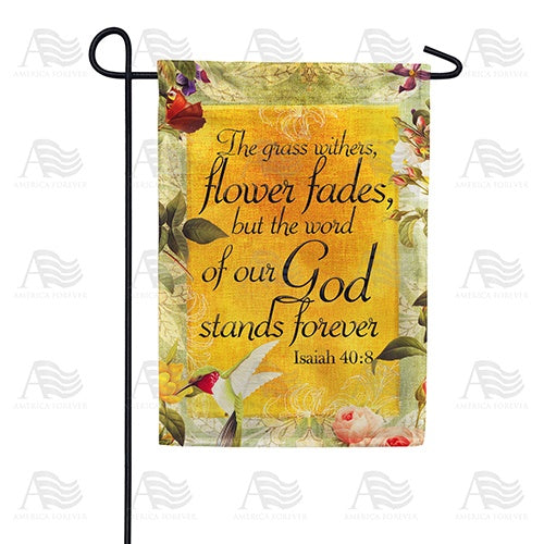 God's Word Stands Forever Garden Flag