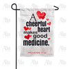 Live Life Happily Garden Flag