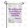 America Forever He Fills Me With Joy & Peace Garden Flag