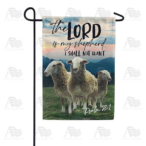 The Lord Is My Shepherd Garden Flag