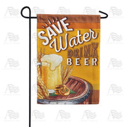 Save Water Drink Beer Garden Flag