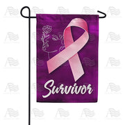 Breast Cancer Survivor Garden Flag