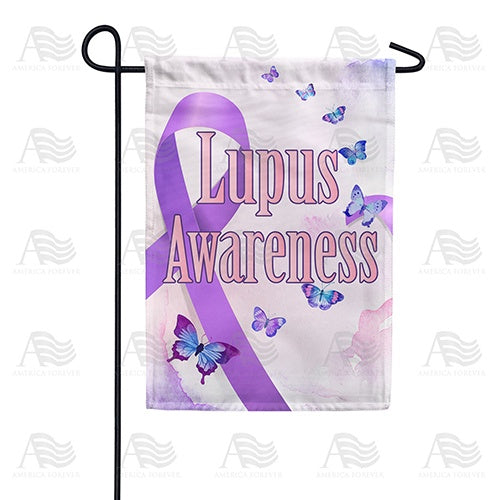 Lupus Awareness Garden Flag