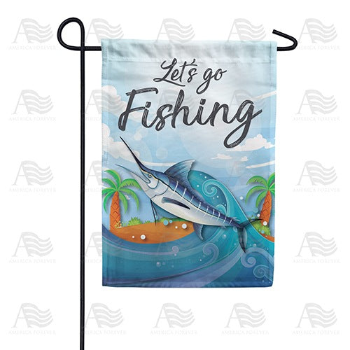 Let's Go Fishing Garden Flag – Just For Fun Flags