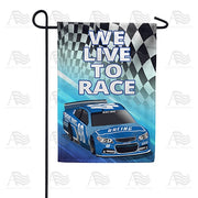 Racing In Our Blood Garden Flag