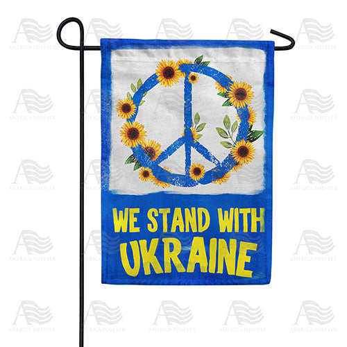 We Stand with Ukraine - Peace Garden Flag