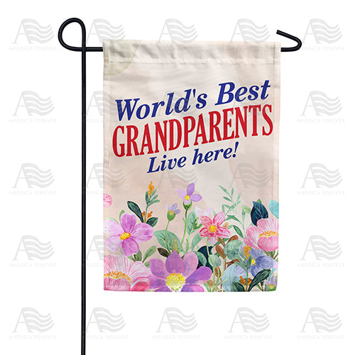 World's Best Grandparents Garden Flag