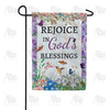 God's Blessings Are Abounding Garden Flag