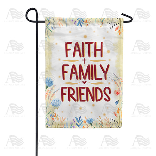 For A Happy Life Garden Flag